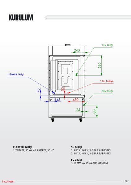 LEFKE 10 TEPSİLİ ELEKTRİKLİ DÖNERLİ KONVEKSİYONLU MAYALANDIRMALI FIRIN