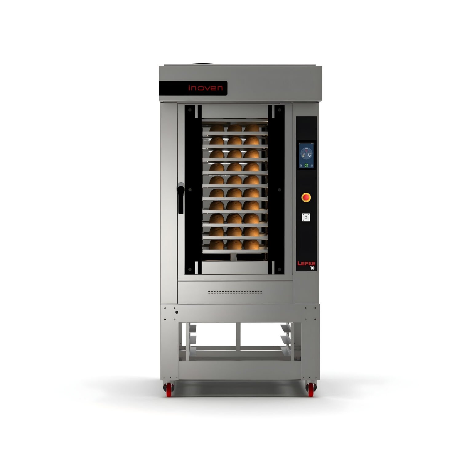 LEFKE 10 TEPSİLİ GAZLI DÖNERLİ KONVEKSİYONLU SEHPALI FIRIN