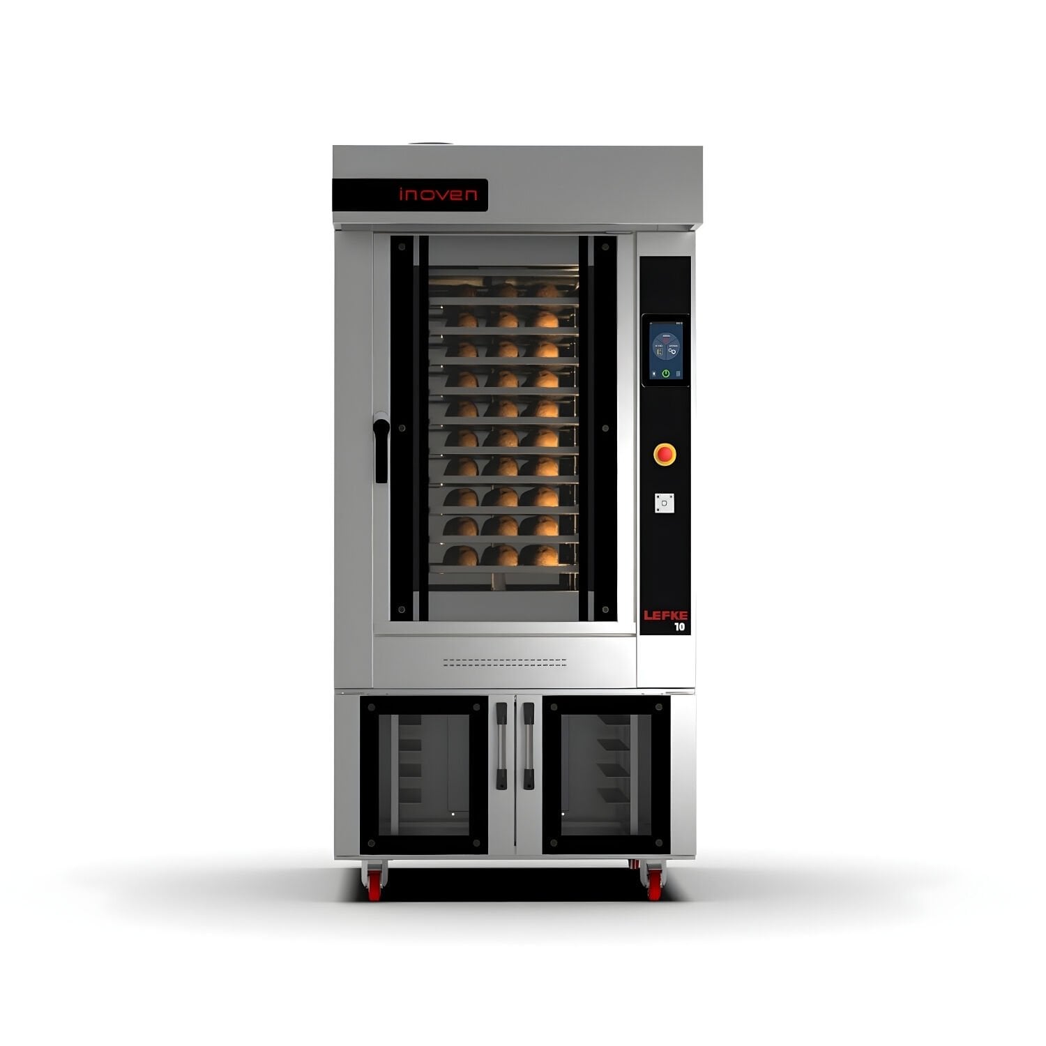 LEFKE 10 TEPSİLİ GAZLI DÖNERLİ KONVEKSİYONLU MAYALANDIRMALI FIRIN