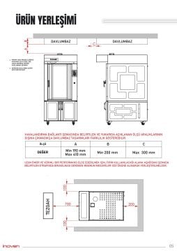 LEFKE 10 TEPSİLİ GAZLI DÖNERLİ KONVEKSİYONLU MAYALANDIRMALI FIRIN