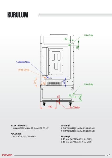 LEFKE 10 TEPSİLİ GAZLI DÖNERLİ KONVEKSİYONLU MAYALANDIRMALI FIRIN