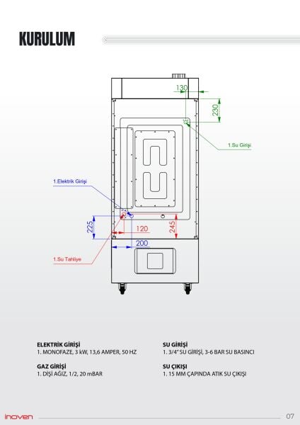 LEFKE 14 TEPSİLİ GAZLI KONVEKSİYONLU FIRIN