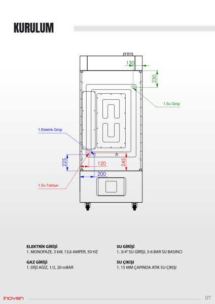 LEFKE 14 TEPSİLİ GAZLI KONVEKSİYONLU FIRIN