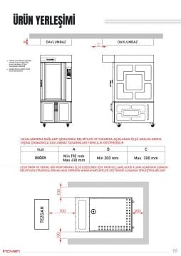 LEFKE 9 TEPSİLİ GAZLI KONVEKSİYONLU MAYALANDIRMALI FIRIN
