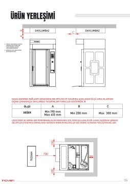 NICEA 15 TEPSİLİ GAZLI DÖNER ARABALI KONVEKSİYONLU FIRIN