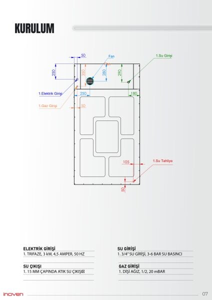 NICEA 15 TEPSİLİ GAZLI DÖNER ARABALI KONVEKSİYONLU FIRIN