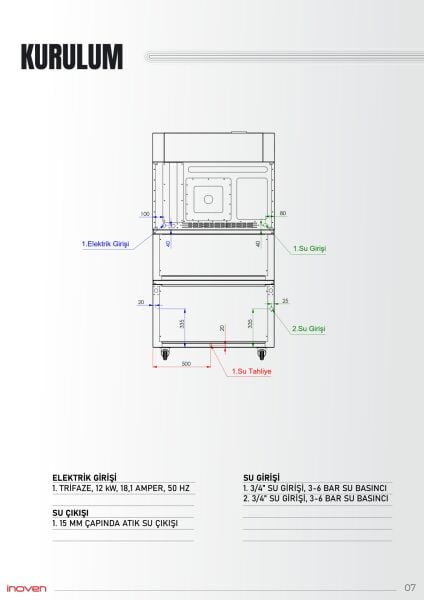 NICEA 5 TEPSİLİ ELEKTRİKLİ DÖNERLİ KONVEKSİYONLU MAYALANDIRMALI FIRIN
