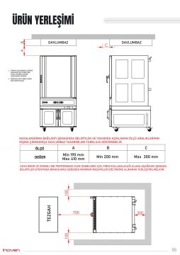 TRİLYE 12 TEPSİLİ ELEKTRİKLİ KONVEKSİYONLU MAYALANDIRMALI FIRIN