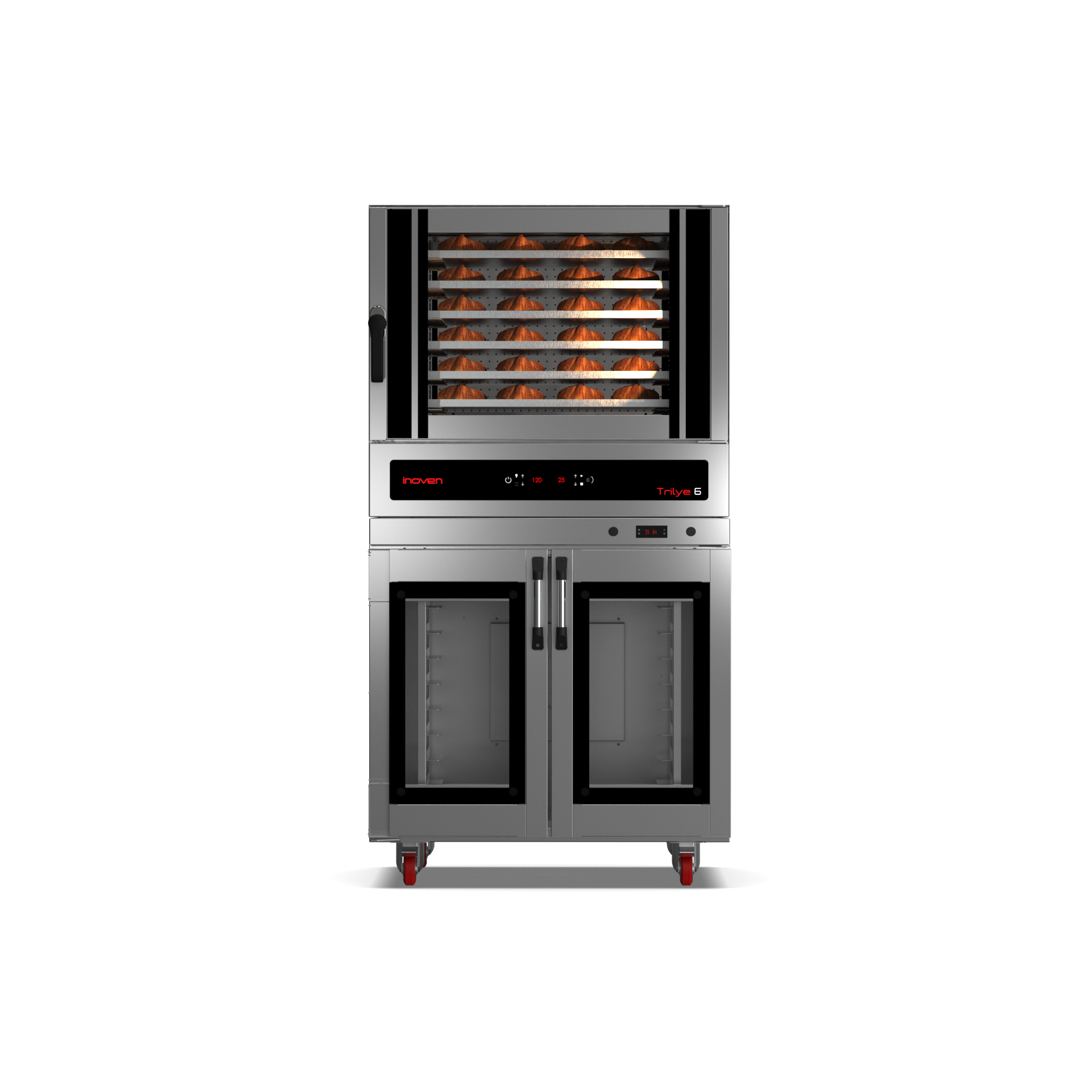 TRİLYE 6 TEPSİLİ ELEKTRİKLİ KONVEKSİYONLU MAYALANDIRMALI FIRIN