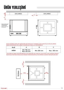 TRİLYE 6 TEPSİLİ ELEKTRİKLİ KONVEKSİYONLU FIRIN