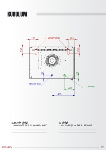 TRİLYE 4 TEPSİLİ ELEKTRİKLİ KONVEKSİYONLU FIRIN