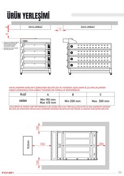 KOZA 120X200 4 KATLI TAŞ TABANLI SEHPALI FIRIN