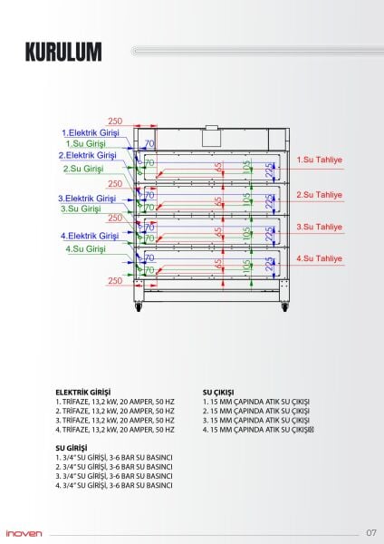 KOZA 120X80 4 KATLI TAŞ TABANLI SEHPALI FIRIN