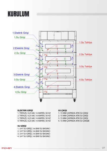KOZA 60X80 4 KATLI TAŞ TABANLI SEHPALI FIRIN