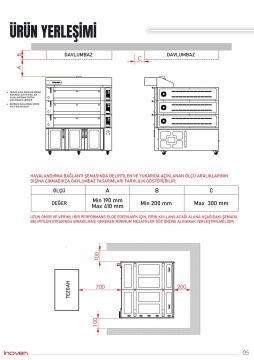 KOZA 120X120 3 KATLI TAŞ TABANLI MAYALANDIRMALI FIRIN
