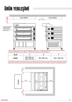 KOZA 120X80 3 KATLI TAŞ TABANLI SEHPALI FIRIN