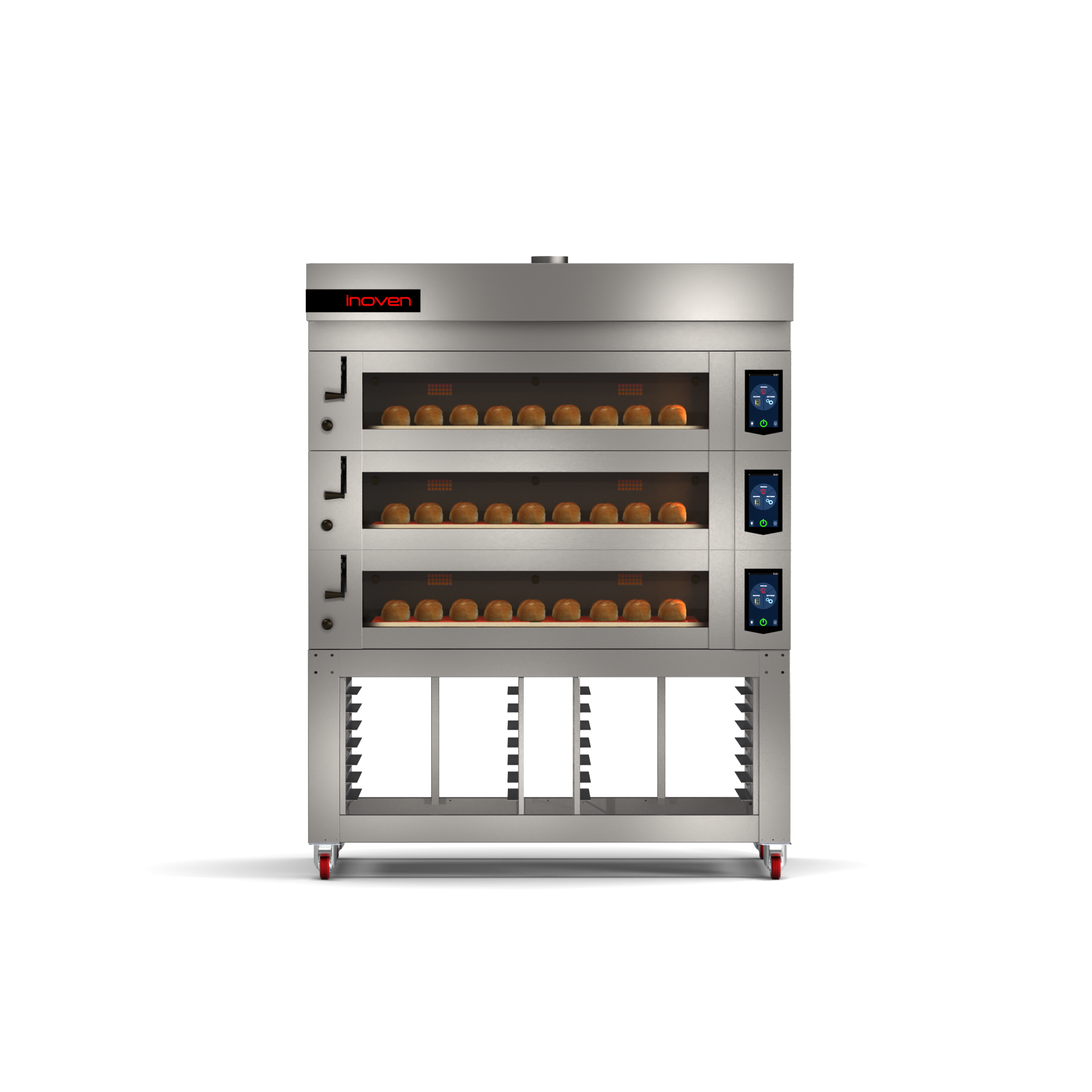 KOZA 60X80 3 KATLI TAŞ TABANLI SEHPALI FIRIN