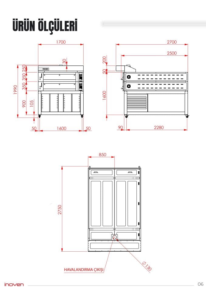 KOZA 120X200 2 KATLI TAŞ TABANLI SEHPALI FIRIN