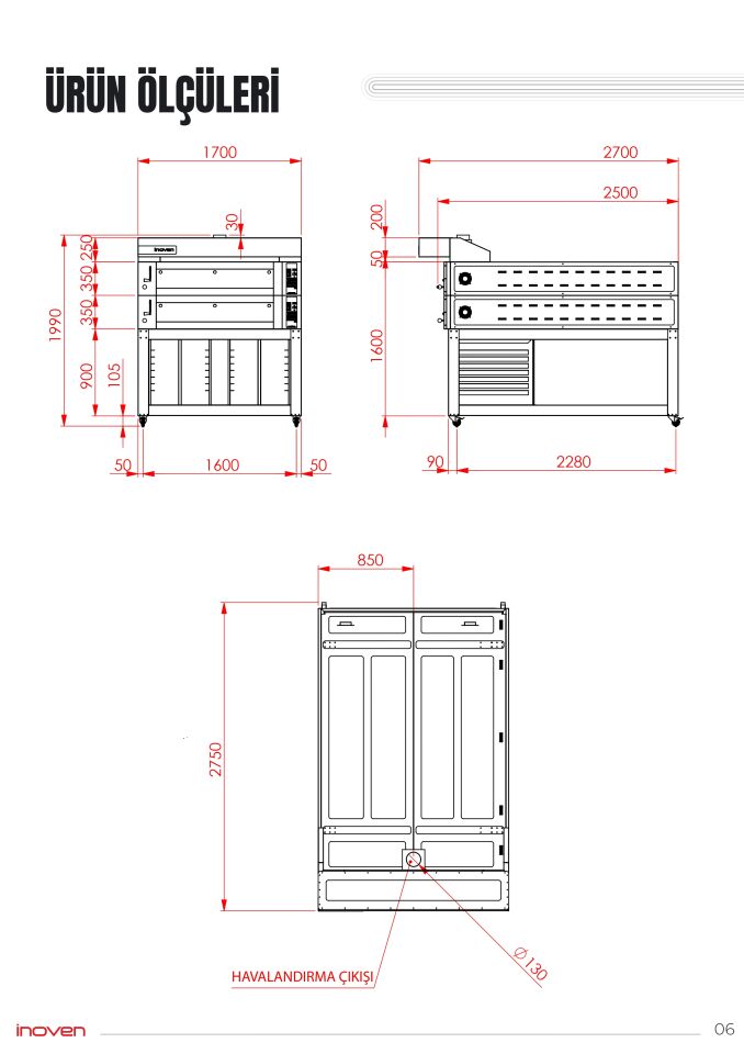 KOZA 120X200 2 KATLI TAŞ TABANLI SEHPALI FIRIN