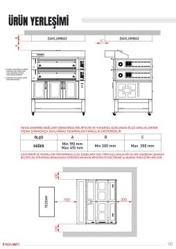 KOZA 120X80 2 KATLI TAŞ TABANLI MAYALANDIRMALI FIRIN