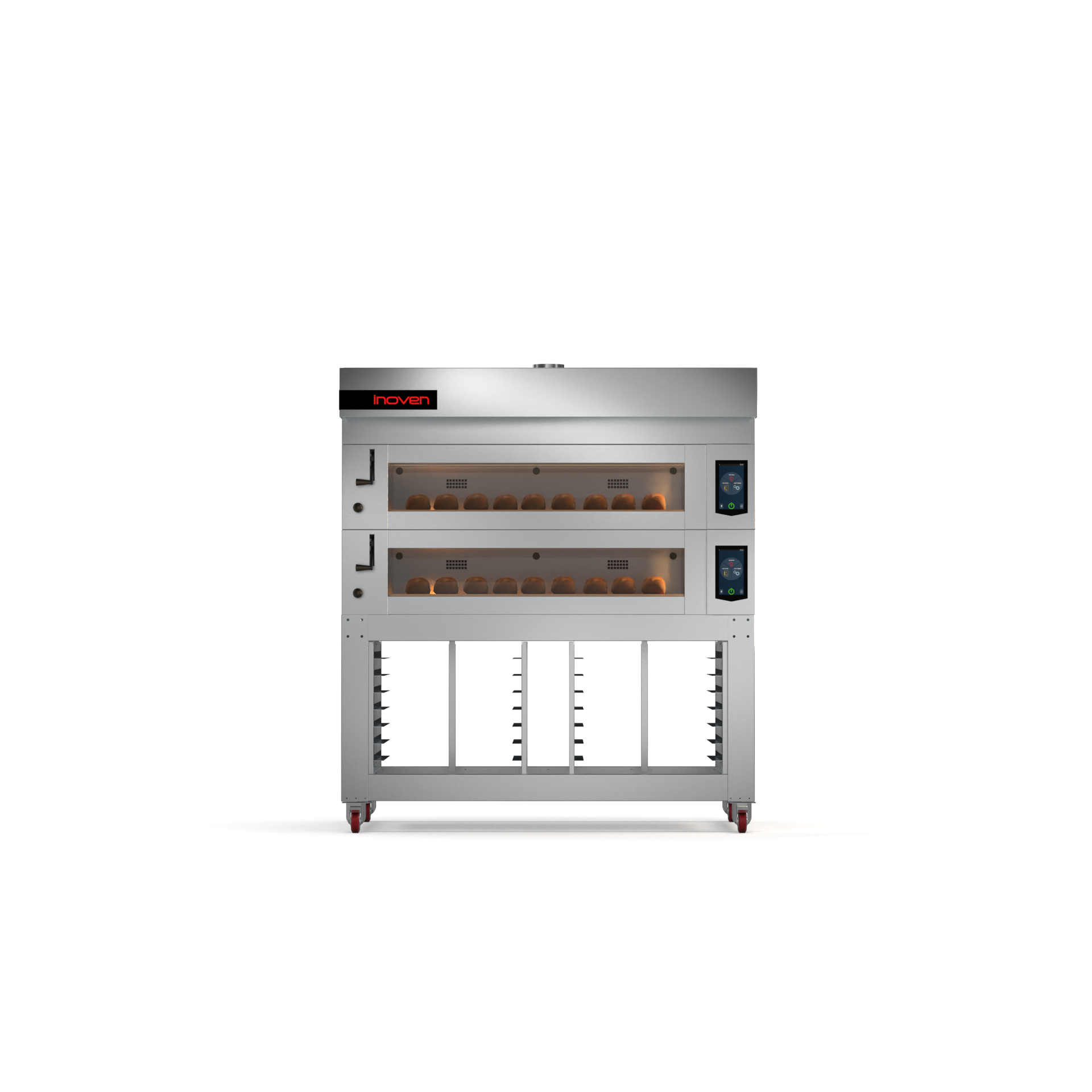 KOZA 120X120 2 KATLI TAŞ TABANLI SEHPALI FIRIN