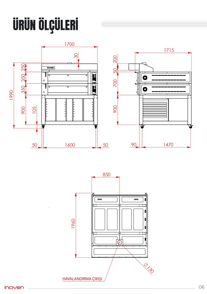 KOZA 120X120 2 KATLI TAŞ TABANLI SEHPALI FIRIN
