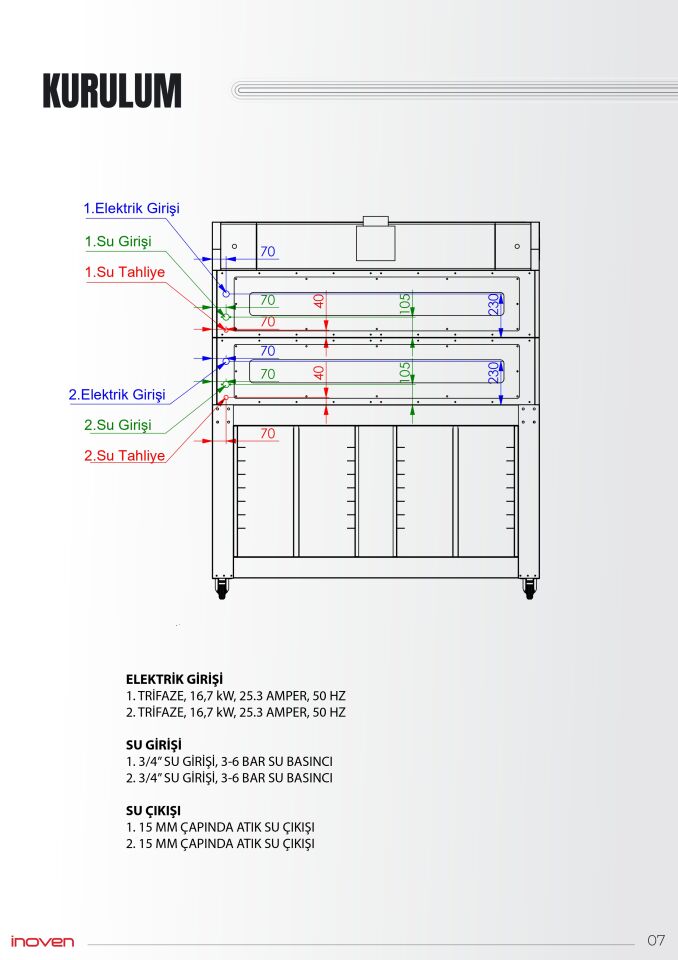 KOZA 120X120 2 KATLI TAŞ TABANLI SEHPALI FIRIN