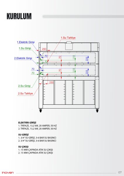 KOZA 120X80 2 KATLI TAŞ TABANLI SEHPALI FIRIN