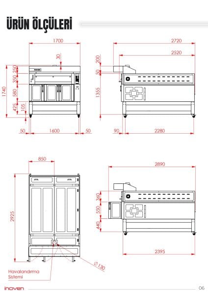 KOZA 120X200 1 KATLI TAŞ TABANLI MAYALANDIRMALI FIRIN
