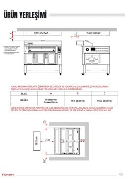 KOZA 120X120 1 KATLI TAŞ TABANLI MAYALANDIRMALI FIRIN