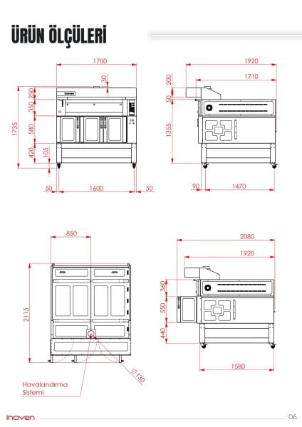 KOZA 120X120 1 KATLI TAŞ TABANLI MAYALANDIRMALI FIRIN