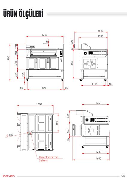 KOZA 120X80 1 KATLI TAŞ TABANLI MAYALANDIRMALI FIRIN
