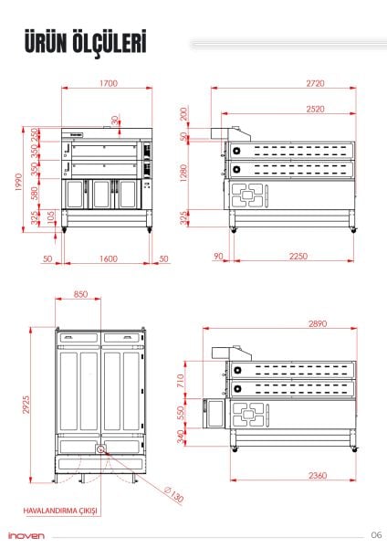 KOZA 120X200 2 KATLI TAŞ TABANLI MAYALANDIRMALI FIRIN