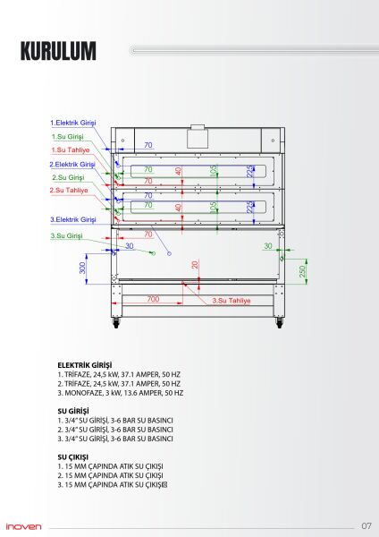 KOZA 120X200 2 KATLI TAŞ TABANLI MAYALANDIRMALI FIRIN
