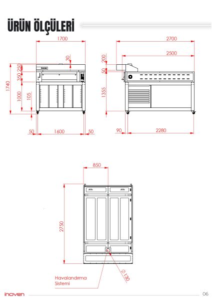KOZA 120X200 1 KATLI TAŞ TABANLI SEHPALI FIRIN