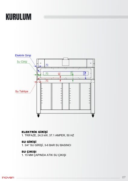 KOZA 120X200 1 KATLI TAŞ TABANLI SEHPALI FIRIN
