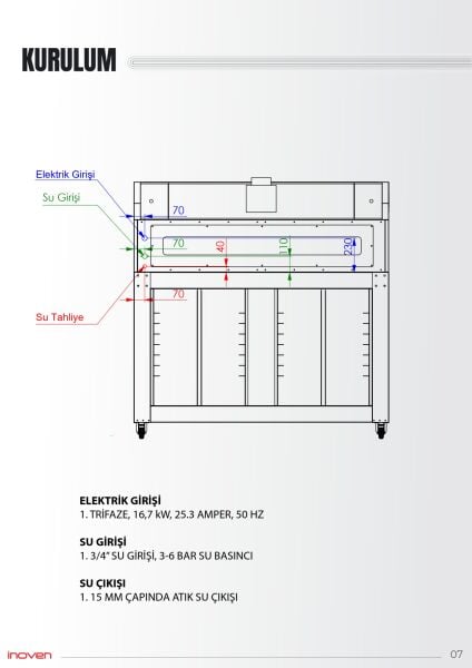 KOZA 120X120 1 KATLI TAŞ TABANLI SEHPALI FIRIN