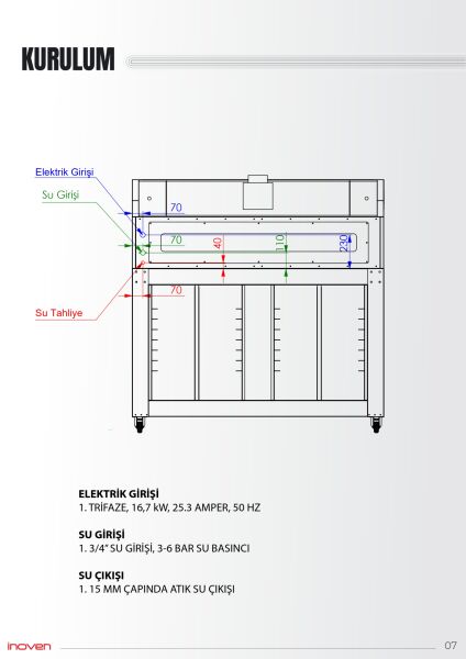 KOZA 120X120 1 KATLI TAŞ TABANLI SEHPALI FIRIN