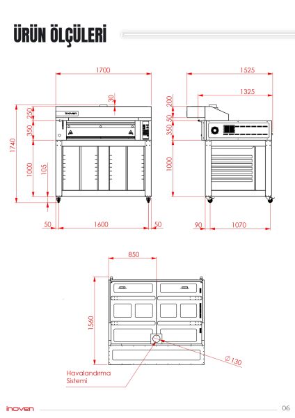 KOZA 120X80 1 KATLI TAŞ TABANLI SEHPALI FIRIN