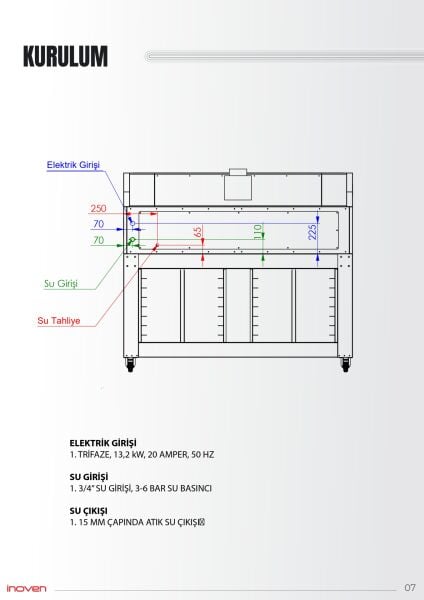 KOZA 120X80 1 KATLI TAŞ TABANLI SEHPALI FIRIN