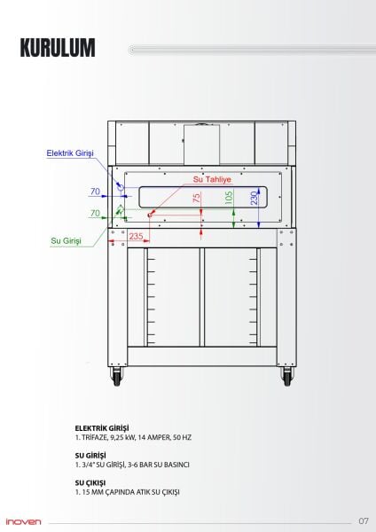 KOZA 60X80 1 KATLI TAŞ TABANLI SEHPALI FIRIN