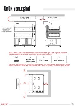 MONTANİA 2 KATLI 120X80 GAZLI MAYALANDIRMALI TAŞ TABAN FIRIN