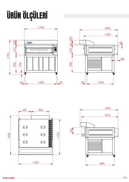 MONTANİA 2 KATLI 120X120 GAZLI SEHPALI TAŞ TABAN FIRIN