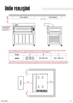 MONTANİA 2 KATLI 120X80 GAZLI SEHPALI TAŞ TABAN FIRIN