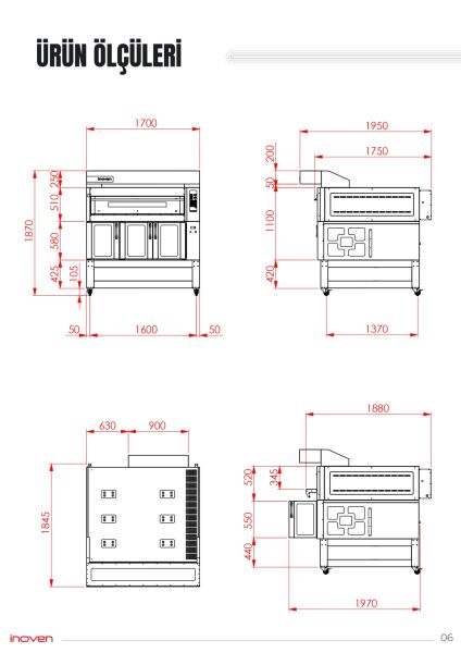 MONTANİA 1 KATLI 120X120 GAZLI MAYALANDIRMALI TAŞ TABAN FIRIN