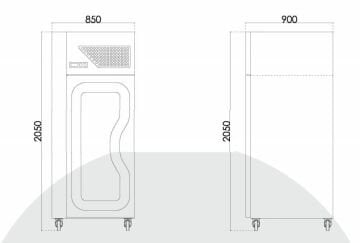40 TEPSİ KAPASİTELİ DİK DOLABI ( 0 / +4 Derece )