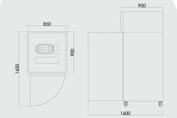 40 TEPSİ KAPASİTELİ DİK DOLABI ( 0 / +4 Derece )