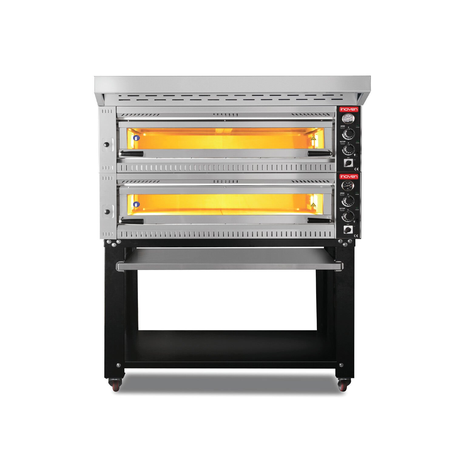 SALDA 2 KATLI 105x70 ELEKTRİKLİ PROFESYONEL PİZZA FIRINI SEHPALI