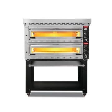 SALDA 2 KATLI 105x70 ELEKTRİKLİ PROFESYONEL PİZZA FIRINI SEHPALI