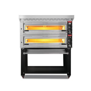 SALDA 2 KATLI 105x70 ELEKTRİKLİ PROFESYONEL PİZZA FIRINI SEHPALI